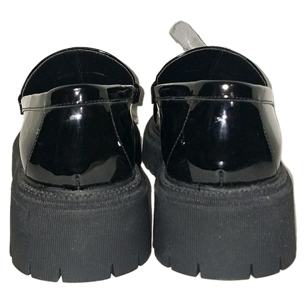 ShuShop Taylor Faux Patent Leather Mules Clogs Womens Size 7.5 Platform Shoes